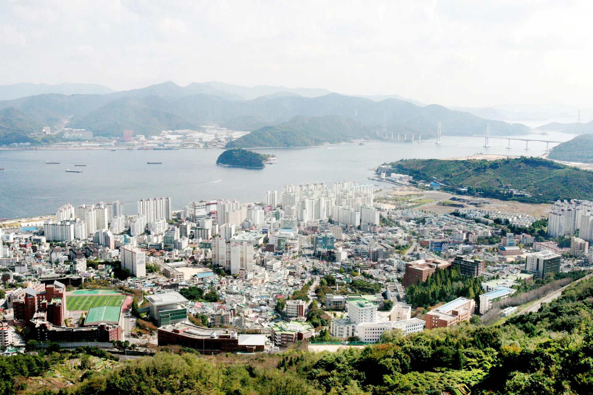 庆南大学校园全景